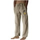 thumbnail image 2 of Pantalones largos para hombre, moda, estampados, casuales, cintura elástica con bolsillo, pantalones deportivos, pantalones de poliéster para hombre., 2 of 4