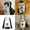 thumbnail image 2 of Instagrammable Halloween Nun Cloak Outfit For Pet Creative Funny Cats Dog Cosplay Costume Photoshoots Accessories Gift, 2 of 8