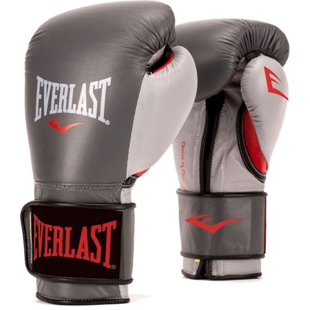 Everlast Powerlock Training Gloves Grey/Red 14 oz.