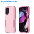 thumbnail image 2 of For Moto G pure/ G Power（2022）Case, 2 in 1 Hard PC Phone Case for Moto G pure/ G Power（2022）, Rubber & Rugged Shockproof Full Body Protection Case Cover-Black, 2 of 8