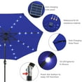 thumbnail image 6 of ABCCANOPY 10.5ft Patio Solar Umbrella LED Outdoor Umbrella with Tilt and Crank,Blue, 6 of 8