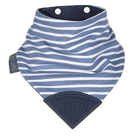 UPC: 0088161574646 | Cheeky Chompers Neckerchew Teething Bib in Preppy Stripes