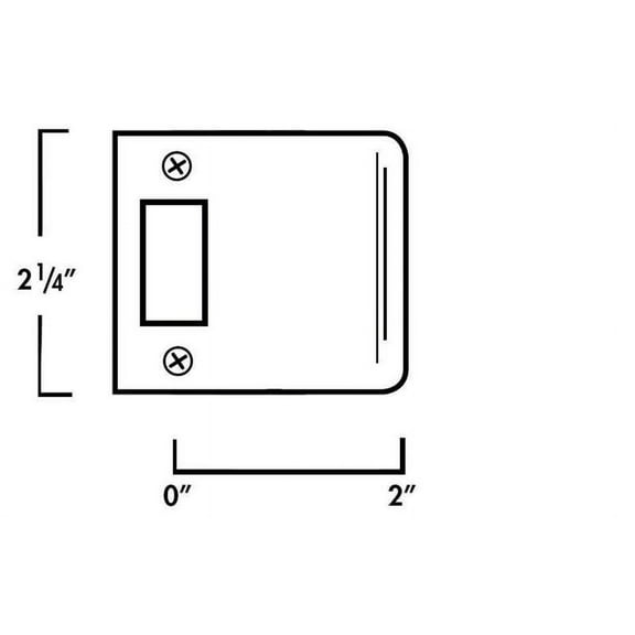 Don-Jo EL1025 2-1/4" Full Lip Strike with 2" Extended Lip Antique Brass Finish