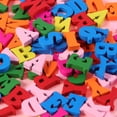 thumbnail image 5 of Topb 1.5x1.5cm Wood Painted Colorful Preschool Education Wall Letter 100 Piece Pack, 5 of 6