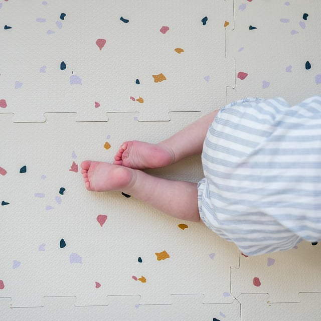 3 Sprouts Baby & Kids EVA Foam Puzzle Mat - Terrazzo Cream