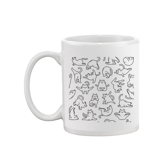 Meditating Cats Mug Unisex's -Image by Shutterstock