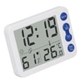 thumbnail image 1 of Medidor Digital De Temperatura Y Humedad, Indicador De Temperatura Configuración De Tiempo Pantalla HD Grande Para Habitaciones De Bebés, 1 of 8