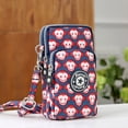 thumbnail image 1 of Woman‘s Cell Phone Bag with Large Capacity Wrist Strap Prints Design for Outdoor School Office Commute, 1 of 2