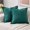 Teal, variant on 18×18 Inch Decorative Throw Pillow Cover Set, Soft Corduroy Fabric, Vertical Ribbed Texture Design, Hidden Zipper Closure, For Sofa or Living Room, 2 Pack