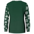 thumbnail image 4 of Christmas Sweatshirts for Women Plus Size Long Sleeves Color Tunic Tops Crewneck Hoodless Tunic Tops Casual Sweatshirt, 4 of 5