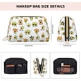 thumbnail image 2 of Cute Avocado Guitar Cake Makeup Bag, Large Capacity Travel Cosmetic Bag for Women Girls- Travel Toiletry Bag Leather Portable Waterproof Makeup Case Organizer with Handle, 2 of 4