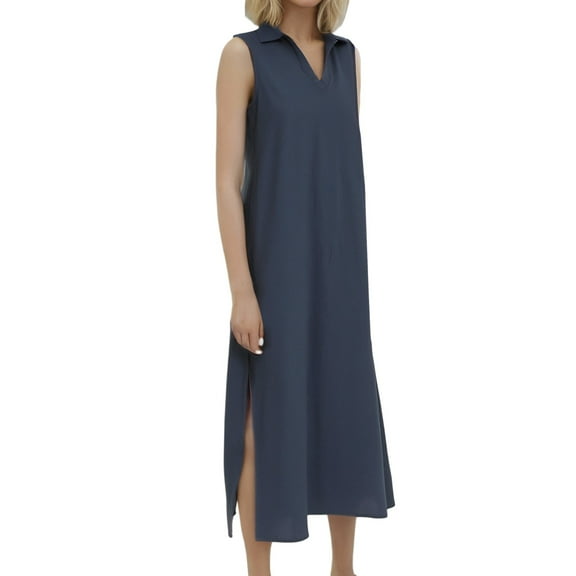 Dpytoraw Women's Summer Dress Linen Solid Color Dress Women’s Cocktail Dresses for Weddings