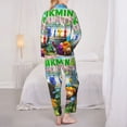 thumbnail image 5 of Lsque Pikmin Pattern Long Sleeve Pajama Set for Women - Soft 2-Piece Sleepwear and Loungewear Set with Pockets, Comfy Nightwear, 5 of 8