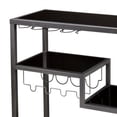 thumbnail image 5 of Holly & Martin Chariot de Bar Zephs en Gris Canon avec Verre Noir, 5 of 5