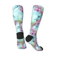 thumbnail image 4 of Daiia Sports Socks Dragonfly Floral Printed Novelty Crew Socks for Men Women Knee High Socks Cotton Socks Soft & Breathable Support Unisex Socks, 4 of 9