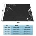 thumbnail image 6 of Gray Circuit Throw Blanket, Soft Blanket Keeps Warm All Seasons, Lightweight Warm Blanket For Sofa Bed Sofa - 40"x30", 6 of 8
