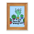 thumbnail image 1 of Marco de fotos de madera Unbranded A mi favorito pinche cactus 18 x 13 cm, 1 of 4