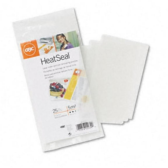 GBC Quartet  HeatSeal Laminating Pouches  5mm  5-1/2 x 3-1/2  25 Pack