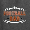 thumbnail image 2 of Wild Bobby, Football Dad, Sports, Unisex Graphic Hoodie Sweatshirt, Heather Black, Small, 2 of 4