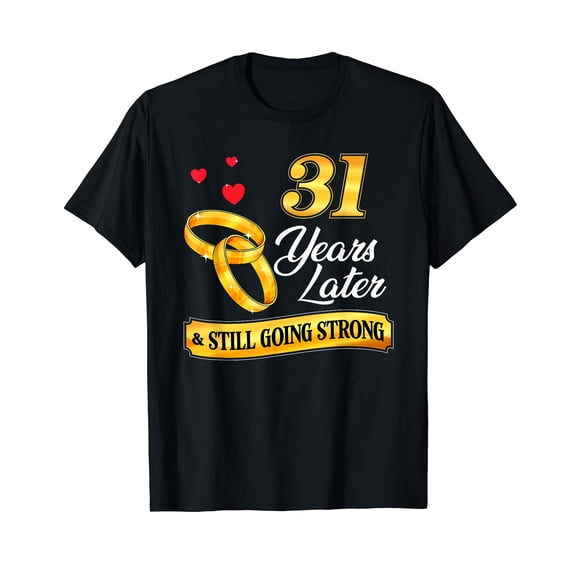 Celebrate 31 Years Of Marriage! 31st Wedding Anniversary T-Shirt