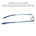 thumbnail image 3 of Visualites 1 Sky Blue 3.00 Power Lightweight Rimless Rectangle Reading Glasses For Men and Woman, 3 of 5