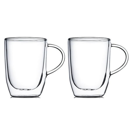 10 Ounce Translucent Cup - Home Fashions 10 Ounce Double Wall Insulated Glasses, Set of 2