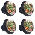 thumbnail image 2 of 4 Pcs Cactus Knobs for Kitchen Cabinet Cupboard Dresser Bookcase Drawer Pulls Handles Round Home Decor, 2 of 8