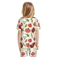 thumbnail image 3 of JUNZAN Tomatoes for Boys Girls Pajama Sets Toddler Sleepwear Summer Jammies 2pcs PJs, 3 of 7