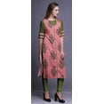 thumbnail image 3 of Bimba Printed Casual Straight Kurti 3/4 Sleeve Top Long Kurta Dress For Women, 3 of 6