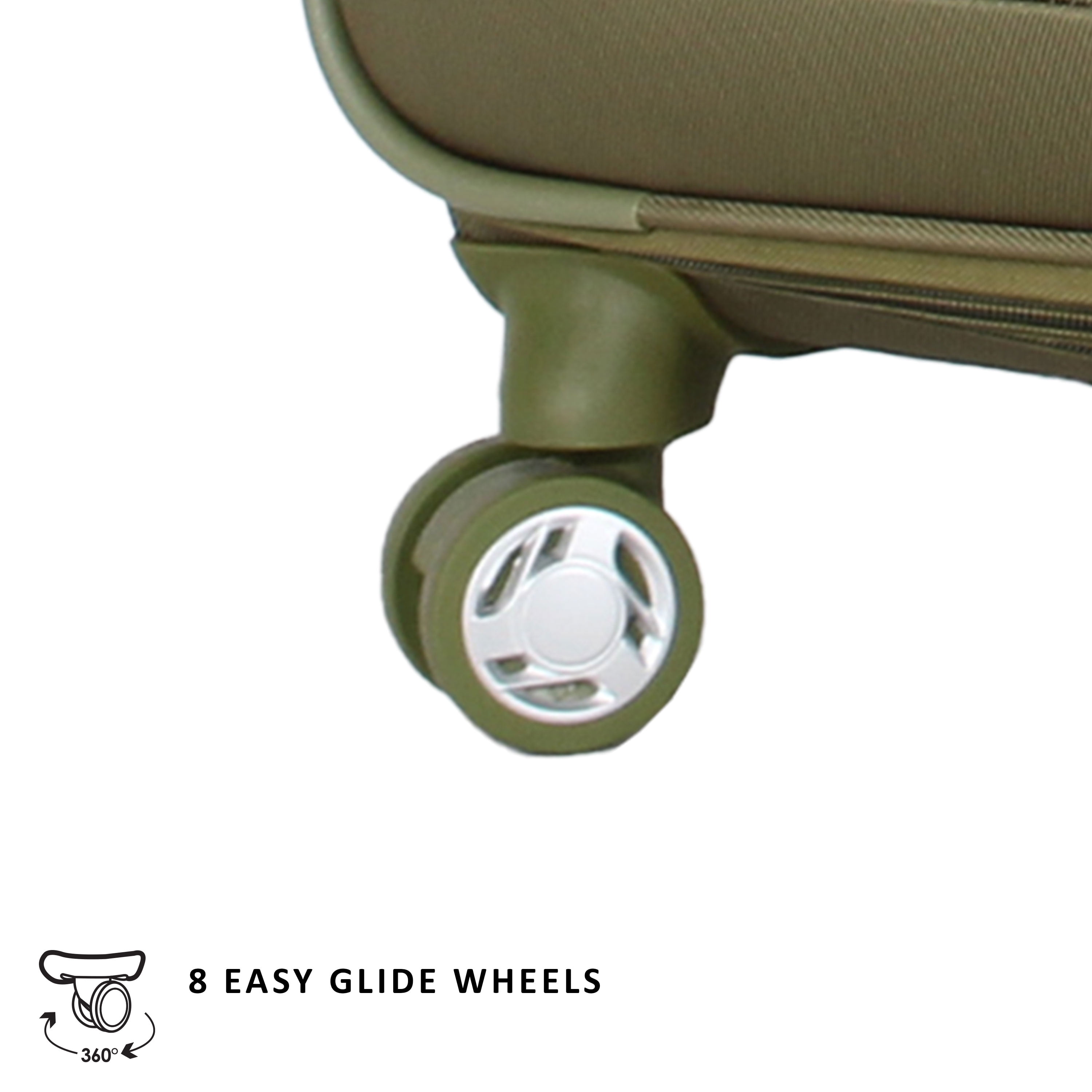 MADDEN NYC, Aesthetic Soft Side 20" Expandable Carry-on Luggage, Olive