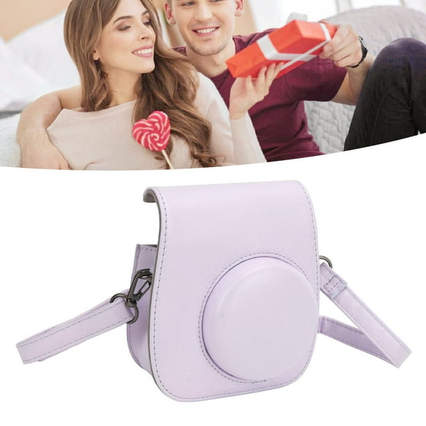 Kit de Funda Protectora para Mini 12 Bolsa de Transporte de Piel Sintética para Mini 12 Funda para Cámara Instantánea con Correa Ajustable para el Hombro Adhesivos ANGGREK Otros