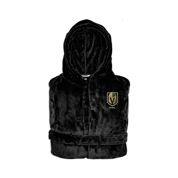 Unisex ISlide Black Vegas Golden Knights Phantom Hooded Bathrobe