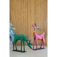 thumbnail image 5 of Kalalou Inc Set Of Two Recycled Metal Deer - One Each Color, 5 of 5