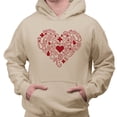 thumbnail image 2 of Nurse Icons Heart Hoodie Sweatshirt Unisex 2X-Large Pink, 2 of 5