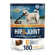 Angle View: VetIQ Hip & Joint Supplement for Dogs, Chicken Flavored Soft Chews, 180 Count