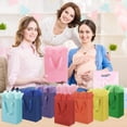 thumbnail image 7 of 4 Pack Medium Gift Bags With Handles and 8 Tissue Paper, Size 8 X 5 X10 Inch Paper Bags for Birthday Party Baby Shower Wedding Favors or Mother's Day, Father's Day Red+Orange+Yellow+Green, 7 of 7