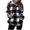 Colorful, variant on Patlollav Womens Fashion Casual Colorful Pullover Hooded Plaid Long Sleeve Plush Tops