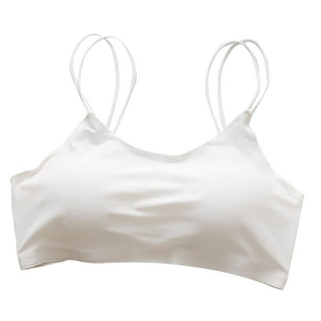 

DENGDENG Women s Comfort Bralette V-Neck Soft Padded Sleeping Bra for Women sexy Wireless Bra