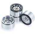 thumbnail image 4 of RCLIONS 4PCS 2.2inch Beadlock Wheels 35mm RC 2.2 Aluminum Rims for AXIAL Wraith RR10 90048/90018 TRX4 1/10th RC Crawler Truck Car (Silver), 4 of 7
