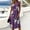 Purple, variant on QUNYINEY Long Casual Dresses for Women A Line Summer Sleeveless Floral Sundress Vacation Loose Fit V Neck Dresses