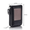 thumbnail image 5 of 1pc Mens Leather Wallet Credit/ID Card Holder Pocket Purse Box Money Clip RFID Blocking Zipper, 5 of 5
