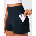 thumbnail image 4 of CRZ YOGA  Butterlift Linerless Shorts for Women 3" High Waisted Yoga Casual Lounge Workout with Pockets, 4 of 4