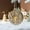 A, variant on 2025 CISIL Round Wooden Pendant with Lights Christmas Party Decorations Creative Christmas Tree Hanging Ornaments