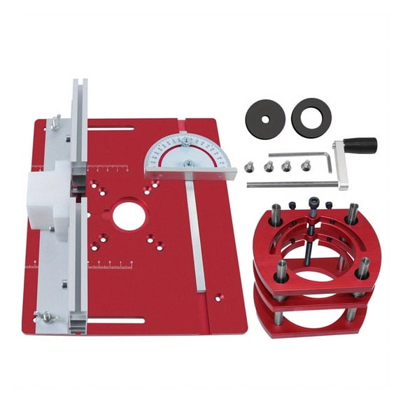 BELOWSYALER Router Lift Kits Manual Lifting Router Lift Systems Kits Router Insert Base Plate Router Lift Systems Router Woodworking
