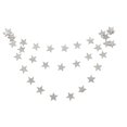 thumbnail image 1 of Cateissary Marca Fenkicyen, pancarta con forma de estrella de 4M, guirnalda de papel dorado y plateado, adornos de empavesado, fiesta, boda, decoración Kits de decoración para fiestas No.04 Cateissary JR1188-04, 1 of 6
