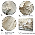 thumbnail image 3 of Designart "Papercut-Style Waves In White And Blue II" Coastal Waves Floater Framed Canvas Wall Art, 3 of 5