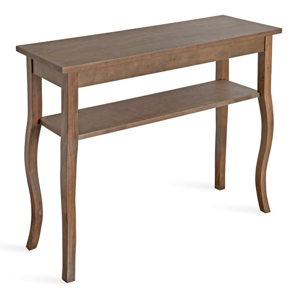 Rustic Brown Chic Accent Table, 36 Inch Wide Side Table