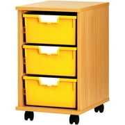 Metal cabinet with 12 Red trays 3" Deep; 18 1/2' wide trays; Box 1