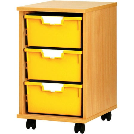 Metal cabinet with 12 Red trays 3" Deep; 18 1/2' wide trays; Box 1
