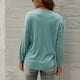 thumbnail image 4 of Tops Para Mujer Blusa Casual Elegante Camisas de Manga Larga Camisa de Botón Sólido Con Cuello en V de Moda Odeerbi  ODB166856, 4 of 8